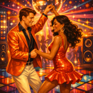 Funky disco feest ticket - Salsamas